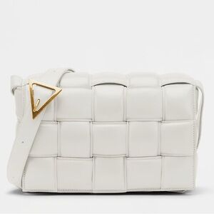 NWT Bottega Veneta Padded Casette Bag Chalk Color